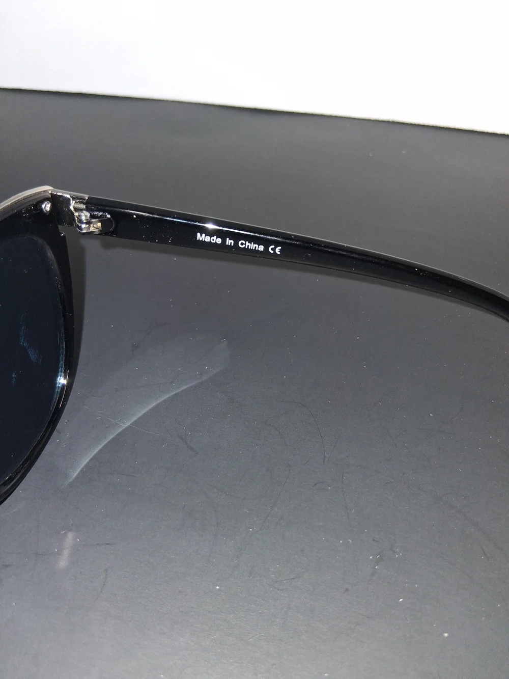 Black Frame Blue Lens Women's Sunglasses